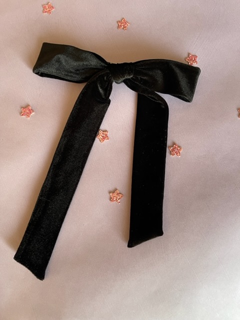 Siyah Velvet Bow