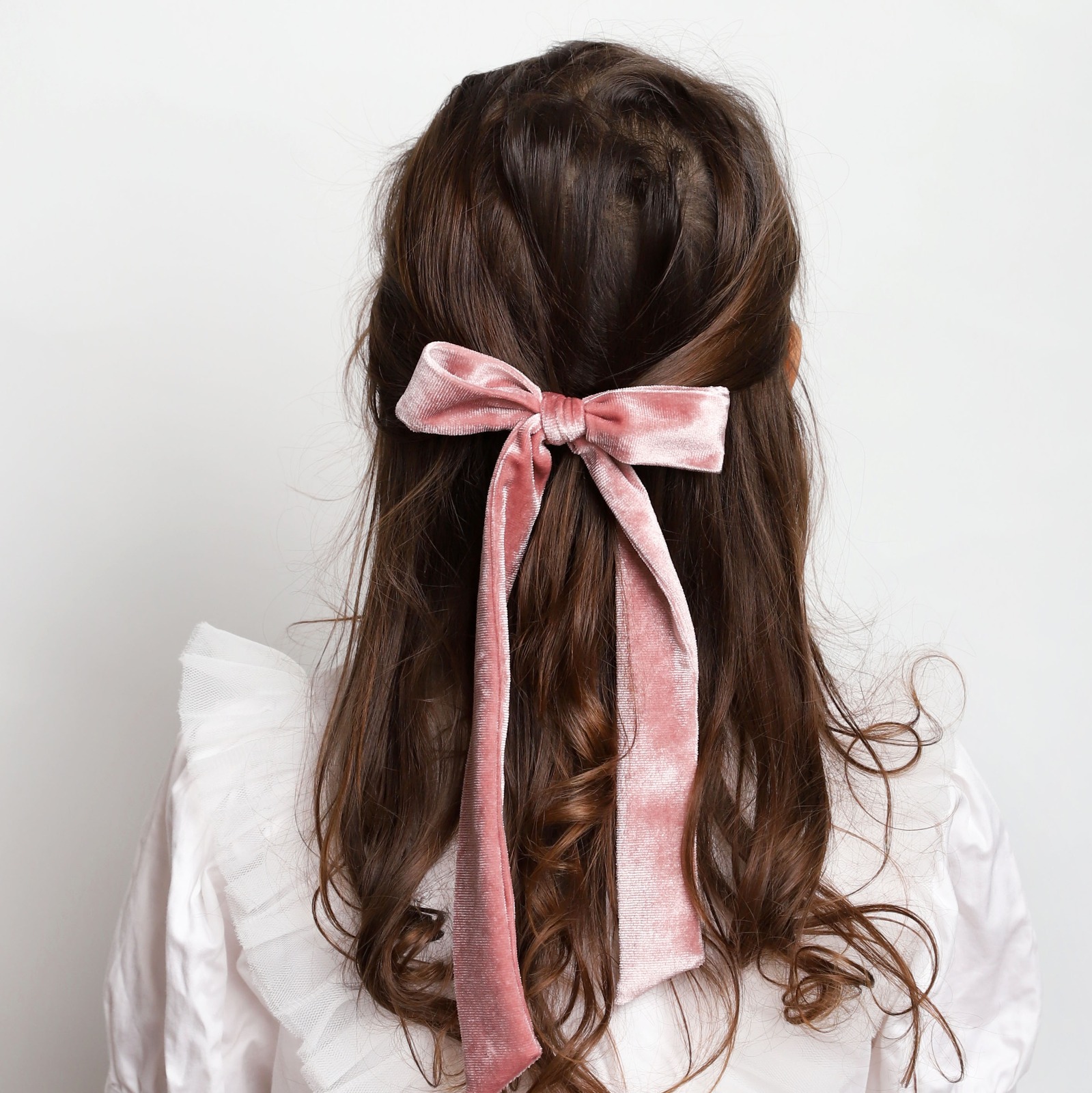 Velvet Bow - Pudra Pembe