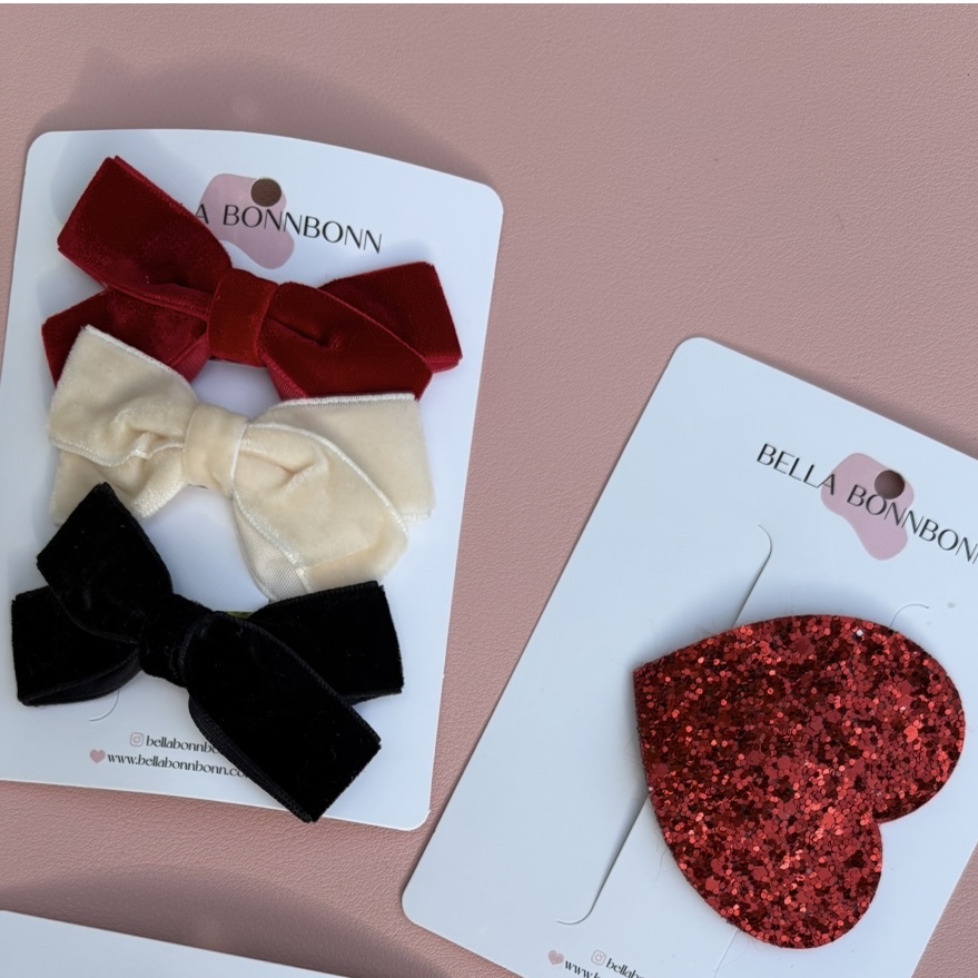 3’lü Kadife Fiyonk Set